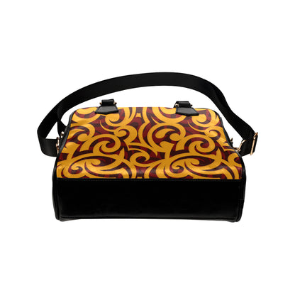 Maori Pattern Print Design 02 Shoulder Handbag