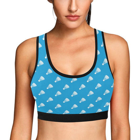 Badminton Ball Pattern Print Design 08 Sports Bra