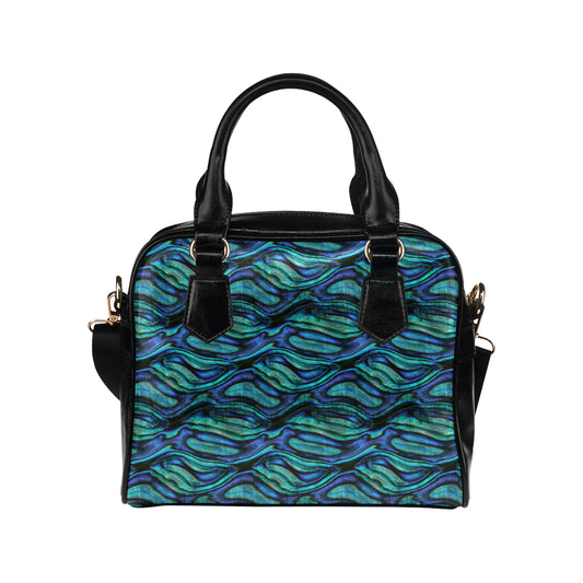 Abalone Pattern Print Design 02 Shoulder Handbag