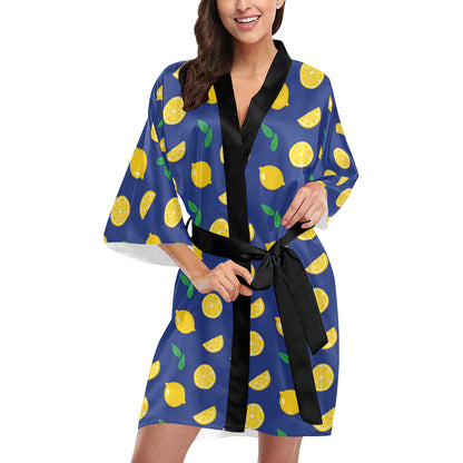 Citrus  Pattern Print Design 02 Women's Short Kimono