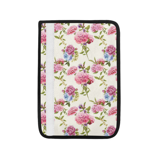 Carnations Pattern Print Design CN02 Car Seat Belt Cover