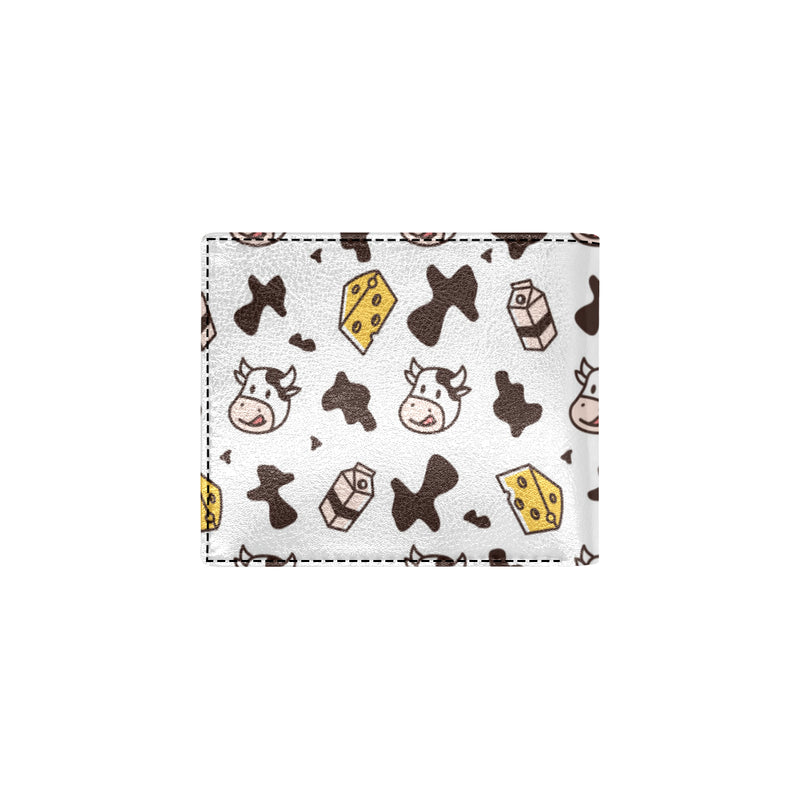 Cow Pattern Print Design 06 Men's ID Card Wallet