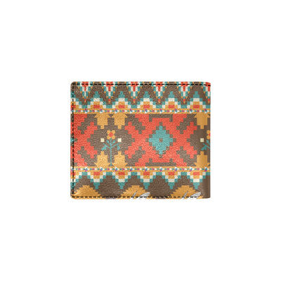 Native Pattern Print Design A01 Men's ID Card Wallet