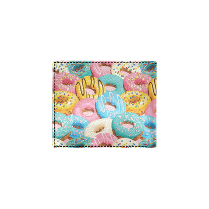 Donut Pattern Print Design DN01 Men's ID Card Wallet