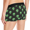 Alien Green Neon Pattern Print Design 01 Men's Boxer Briefs