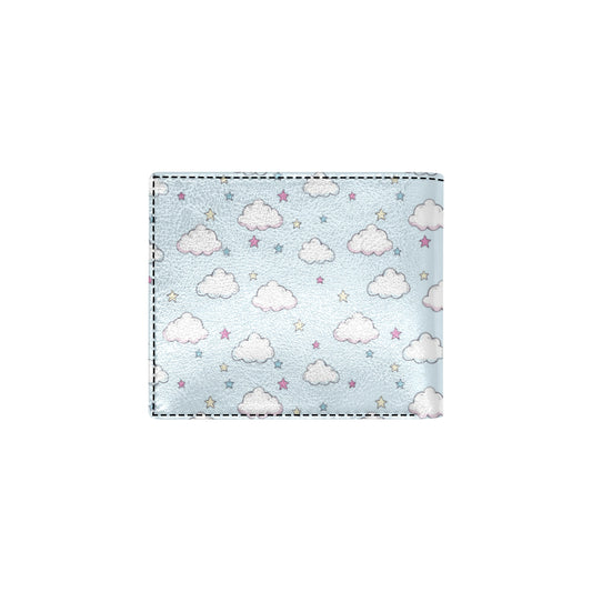 Cloud  Pattern Print Design 01 Men's ID Card Wallet