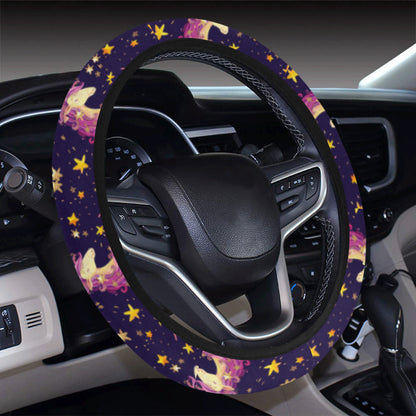 Unicorn Princess Star Sparkle Steering Wheel Cover with Elastic Edge