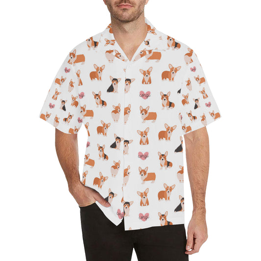 Cardigan Welsh Corgis Pattern Print Design 02 Men's Hawaiian Shirt