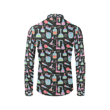 Chemical Pattern Print Design 06 Men's Long Sleeve Shirt