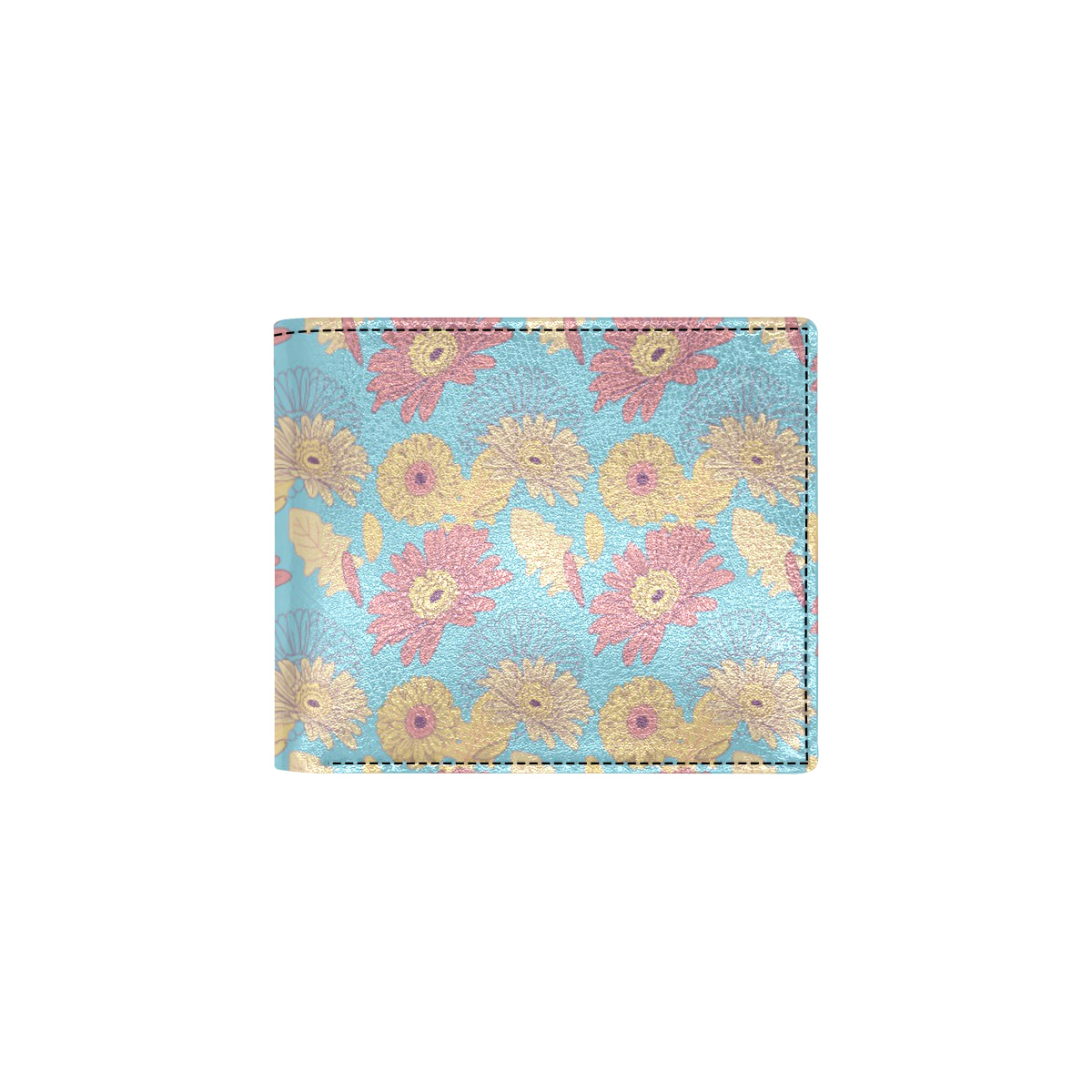 Gerberas Pattern Print Design GB04 Men's ID Card Wallet