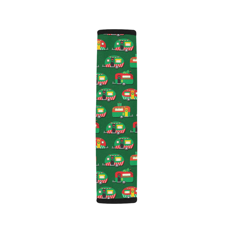Camper Camping Christmas Themed Print Car Seat Belt Cover