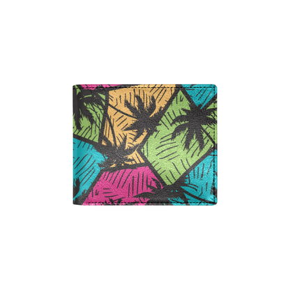 Palm Tree Pattern Print Design PT09 Men's ID Card Wallet