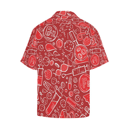 Phlebotomist Pattern Print Design A02 Men's Hawaiian Shirt