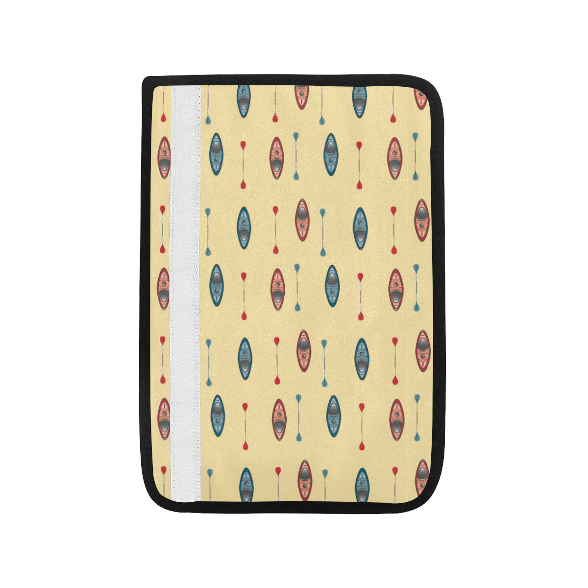 Kayak Pattern Print Design 02 Car Seat Belt Cover