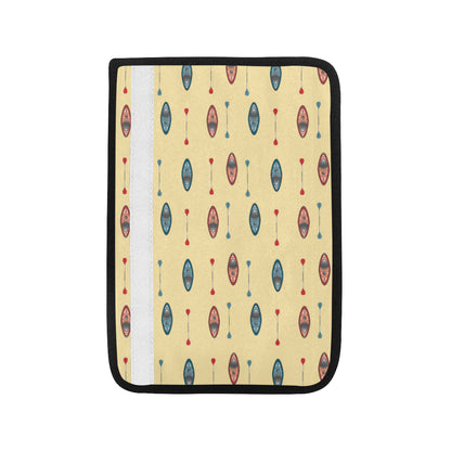 Kayak Pattern Print Design 02 Car Seat Belt Cover