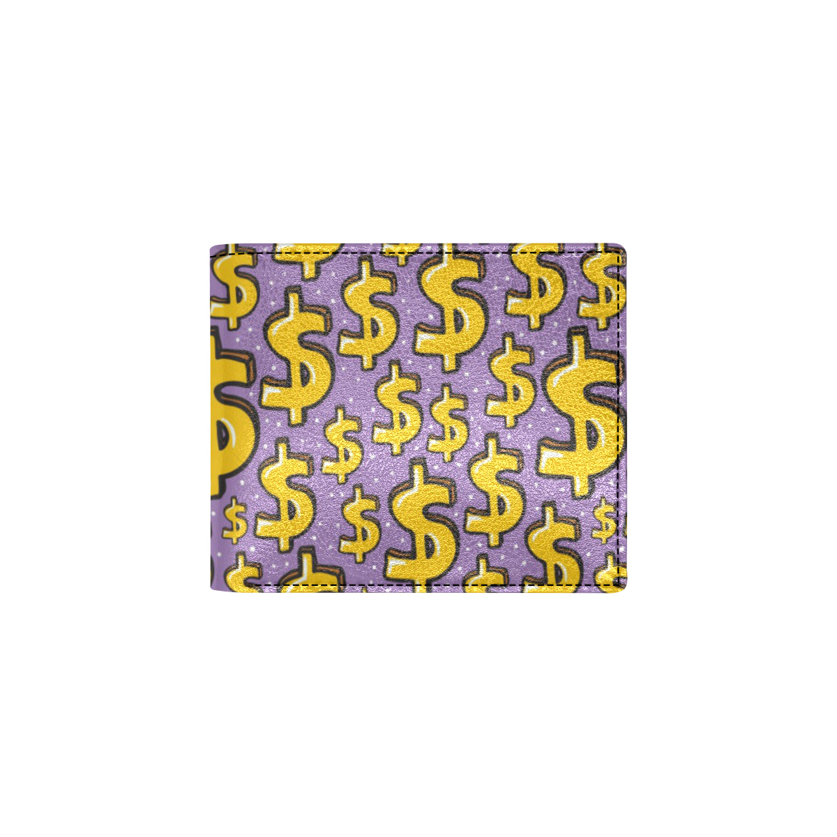Dollar Pattern Print Design DO01 Men's ID Card Wallet