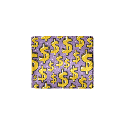 Dollar Pattern Print Design DO01 Men's ID Card Wallet