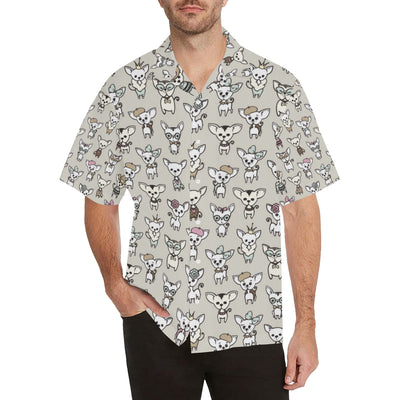 Chihuahua Pattern Print Design 02 Men's Hawaiian Shirt