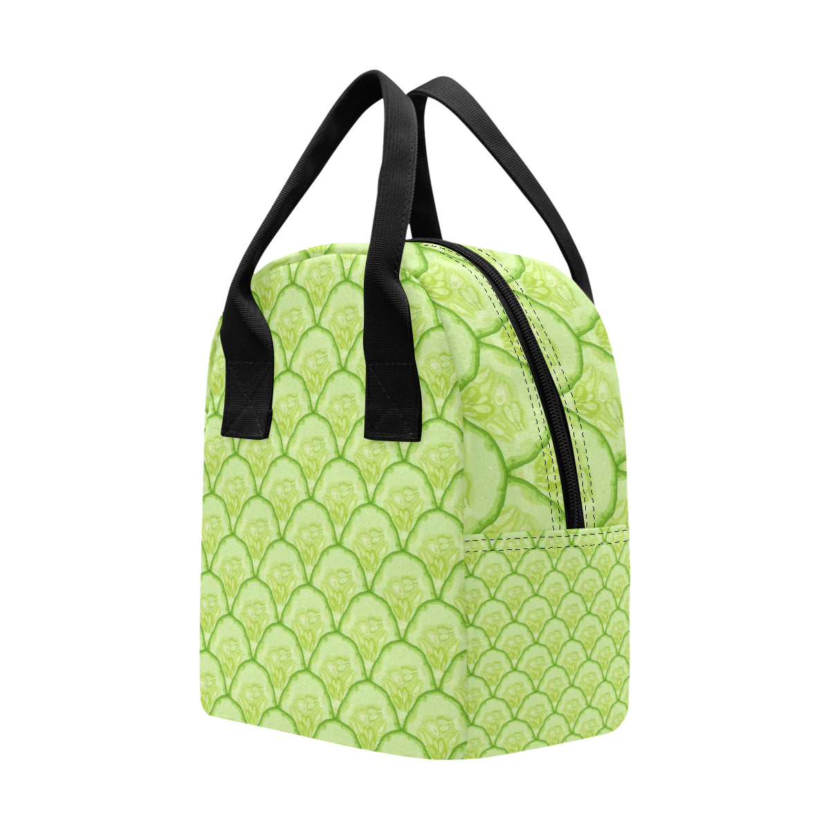 Cucumber Pattern Print Design CC04 Insulated Lunch Bag