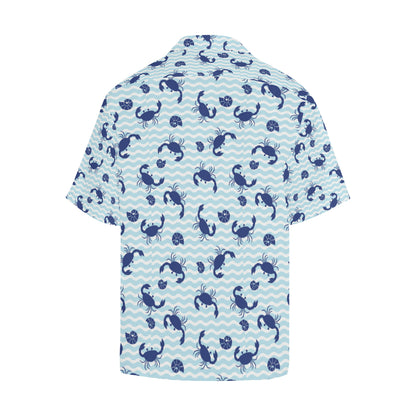 Crab Pattern Print Design 04 Men's Hawaiian Shirt