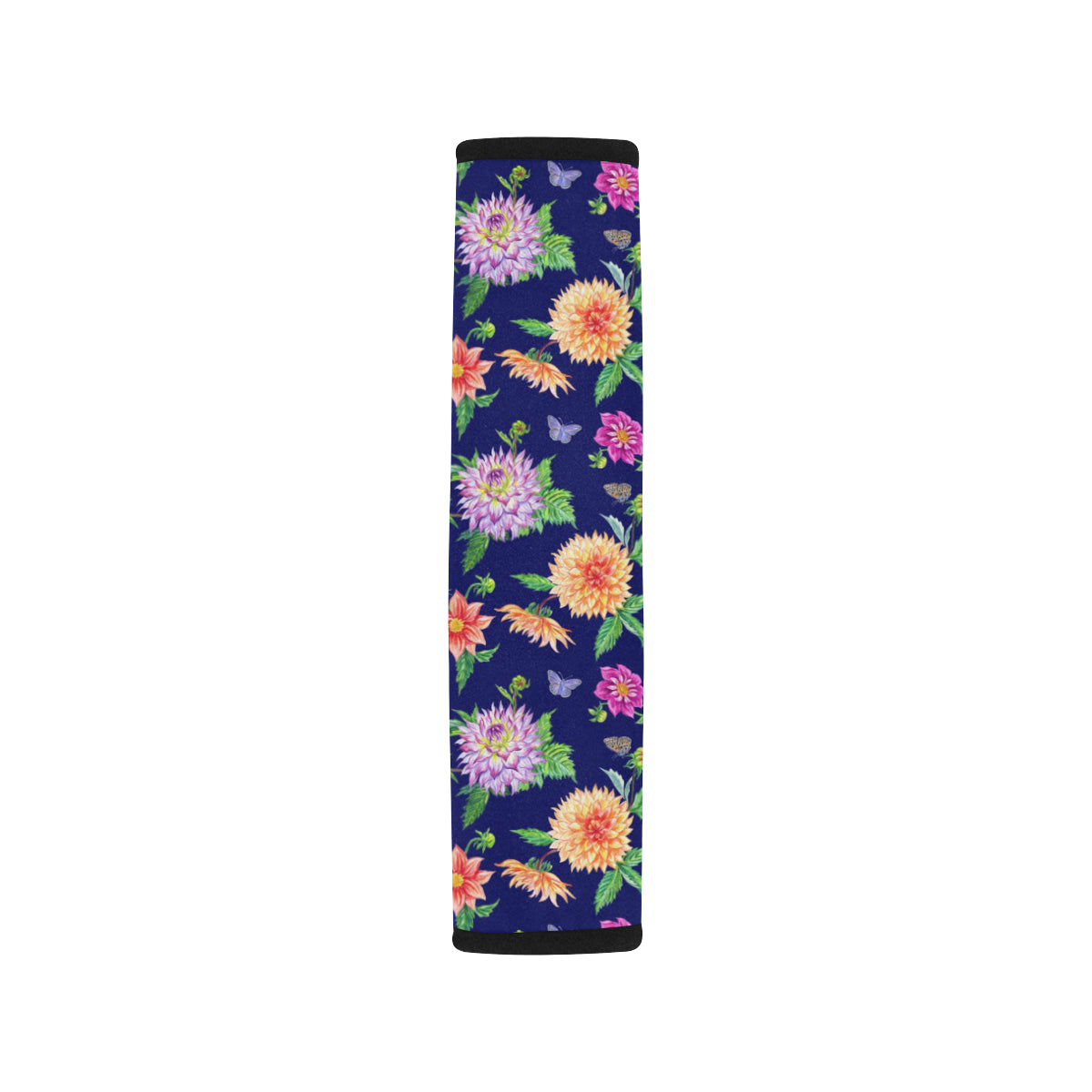 Dahlia Pattern Print Design DH010 Car Seat Belt Cover