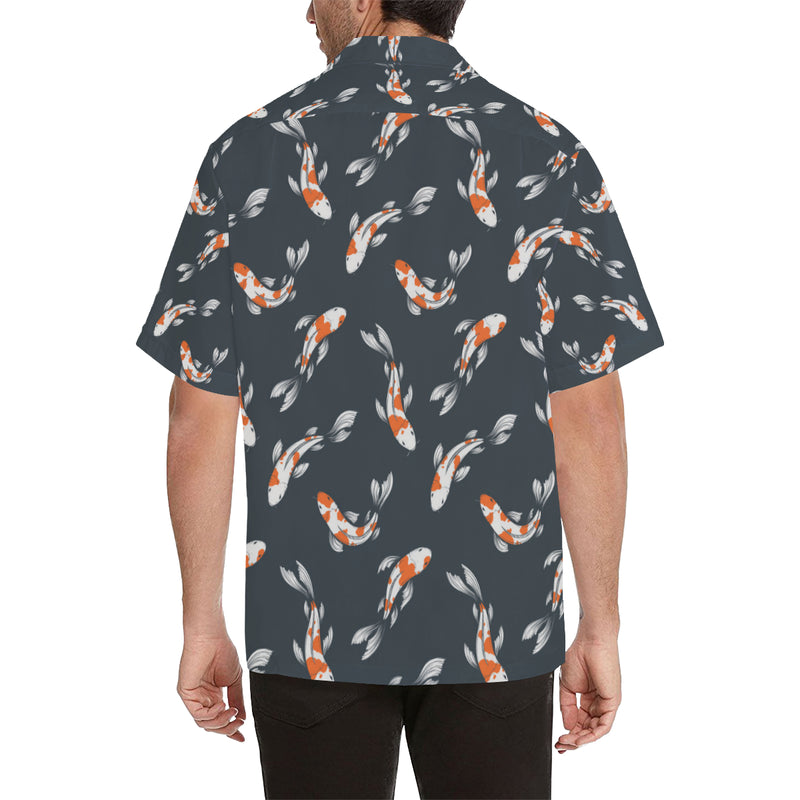 KOI Fish Pattern Print Design 04 Men's Hawaiian Shirt
