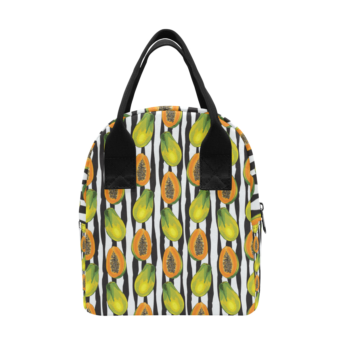 Papaya Pattern Print Design PP01 Insulated Lunch Bag