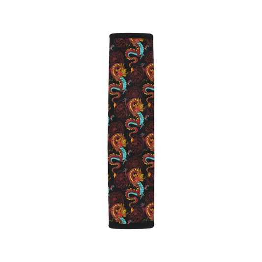 Chinese Dragons and Peonies Design Car Seat Belt Cover