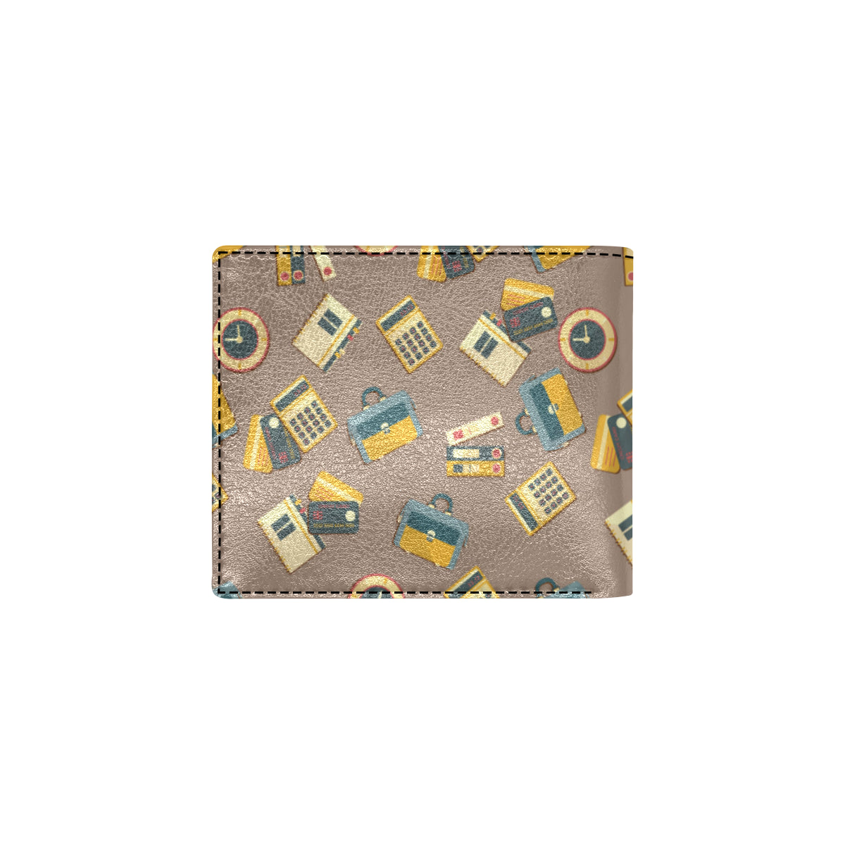 Accounting Financial Pattern Print Design 03 Men's ID Card Wallet