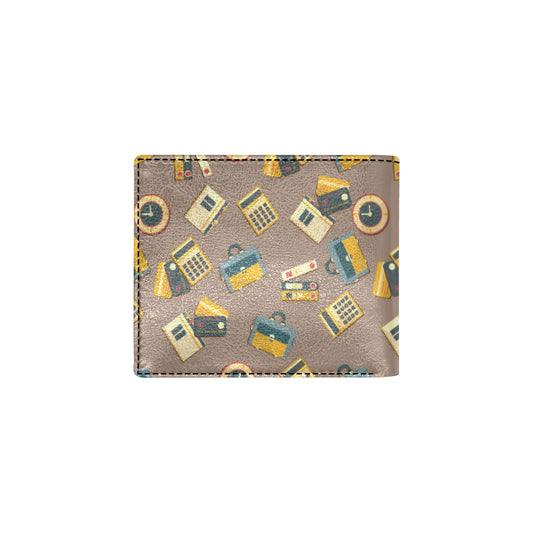 Accounting Financial Pattern Print Design 03 Men's ID Card Wallet