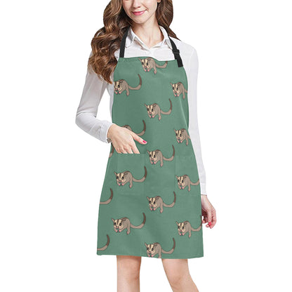 Sugar Glider Pattern Print Design 01 Apron with Pocket