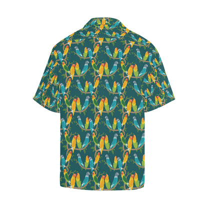 Lovebird Pattern Print Design 02 Men's Hawaiian Shirt