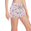 Cupcake Pattern Print Design CP03 Yoga Shorts