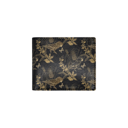 Parakeet Pattern Print Design A05 Men's ID Card Wallet