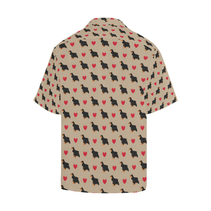 Cocker Pattern Print Design 02 Men's Hawaiian Shirt