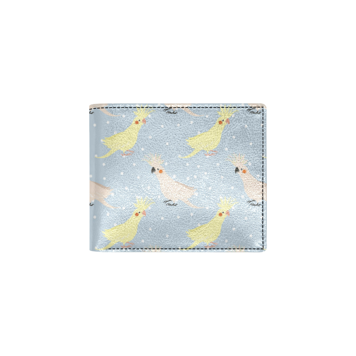 Cockatiel Pattern Print Design 03 Men's ID Card Wallet