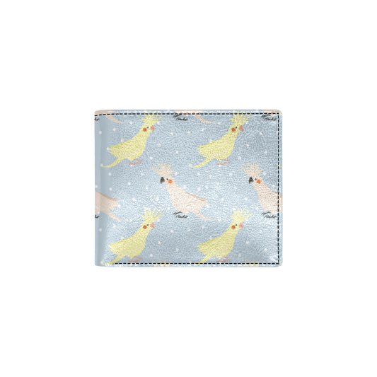 Cockatiel Pattern Print Design 03 Men's ID Card Wallet
