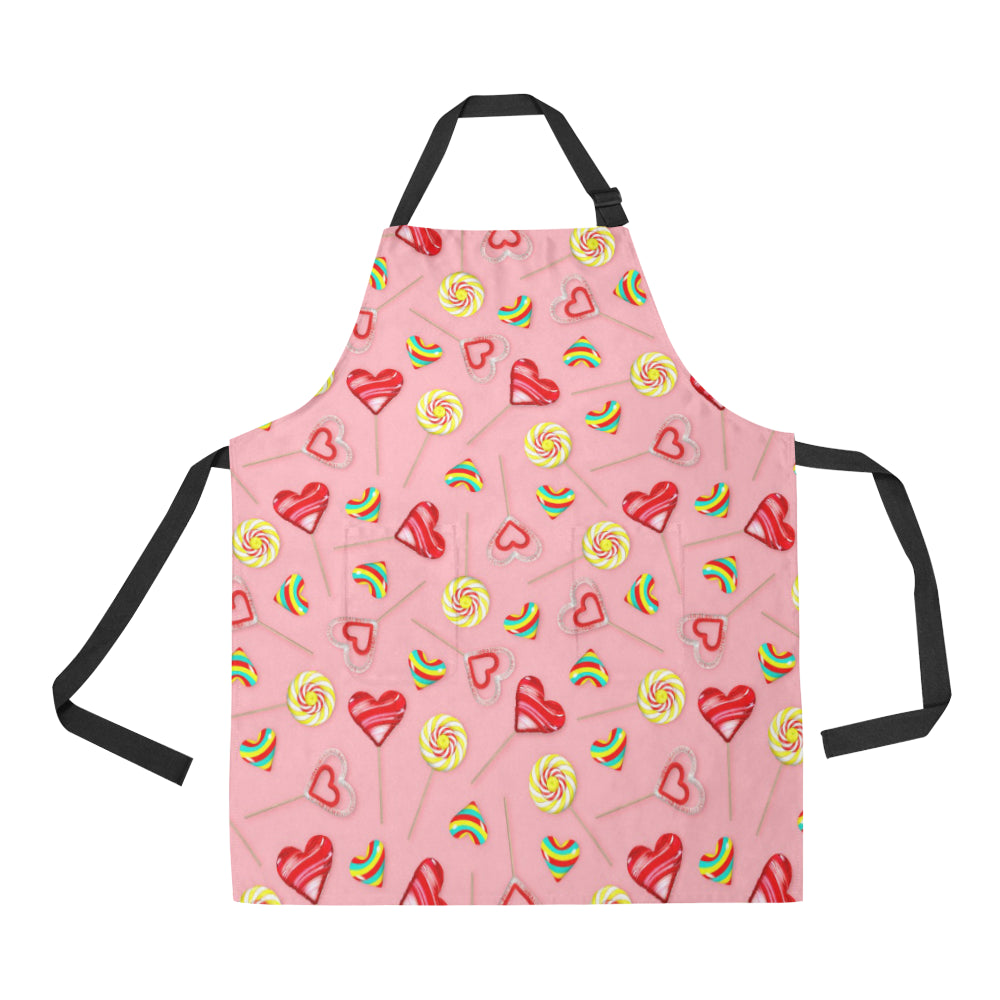 Lollipop Pattern Print Design LL05 Apron with Pocket