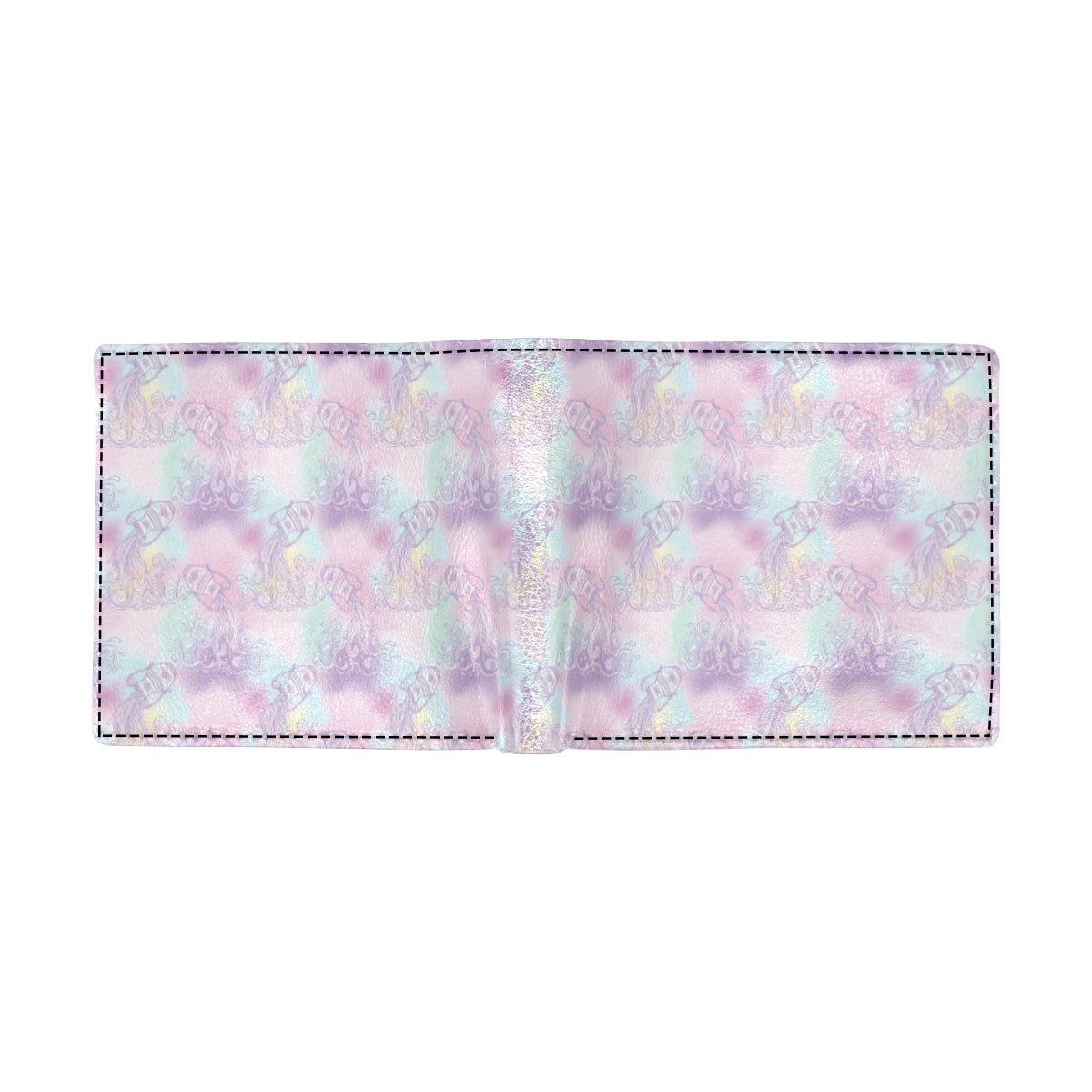Aquarius Zodiac Pattern Print Design 01 Men's ID Card Wallet