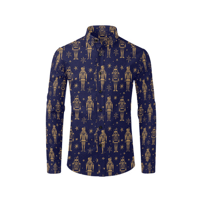Nutcracker Pattern Print Design A05 Men's Long Sleeve Shirt
