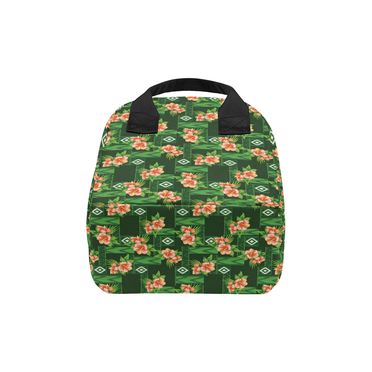 Hibiscus Pattern Print Design HB05 Insulated Lunch Bag