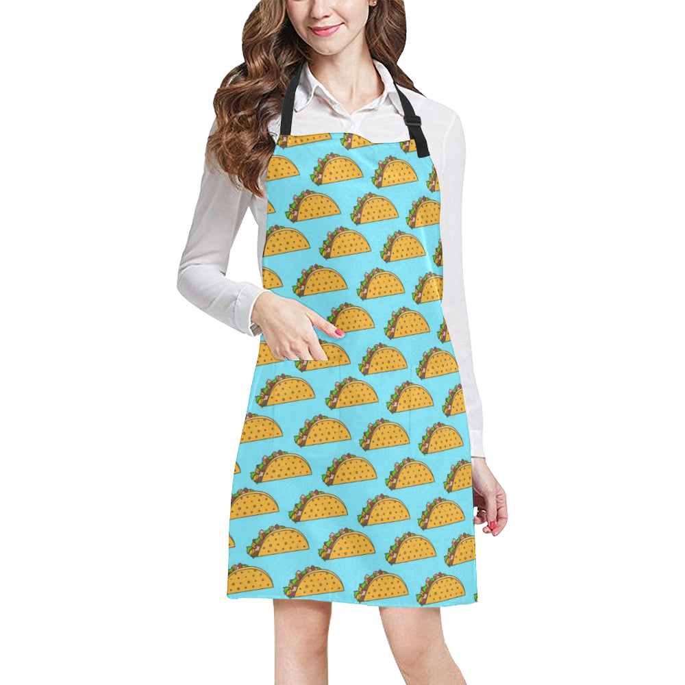 Taco Pattern Print Design TC03 Apron with Pocket