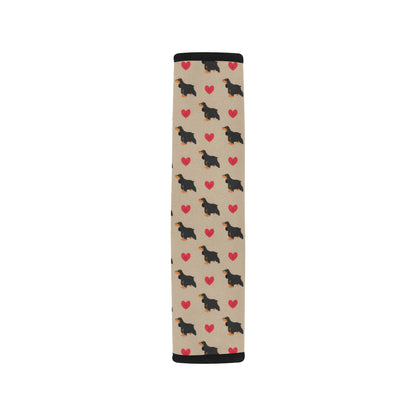 Cocker Pattern Print Design 02 Car Seat Belt Cover