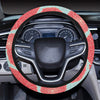 Marigold Pattern Print Design MR03 Steering Wheel Cover with Elastic Edge