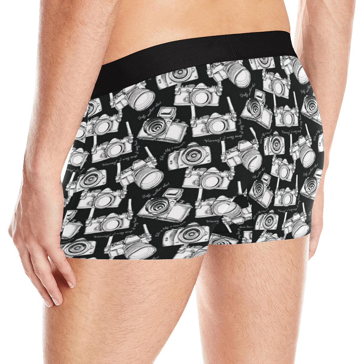 Camera Pattern Print Design 01 Men's Boxer Briefs