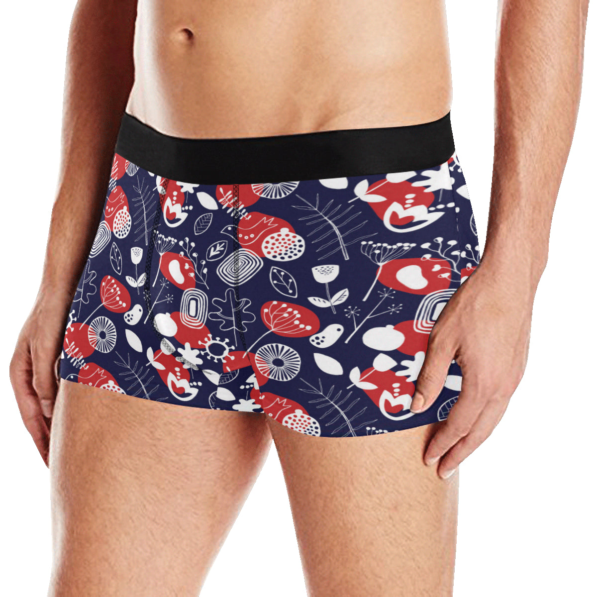 Nordic Pattern Print Design A02 Men's Boxer Briefs