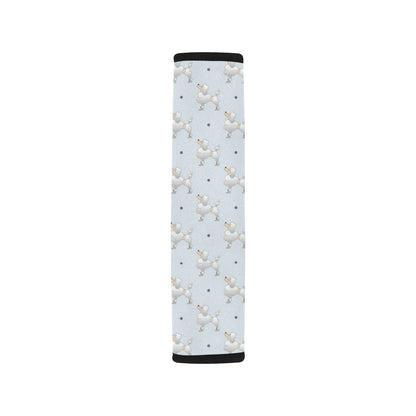 Poodle Pattern Print Design A05 Car Seat Belt Cover