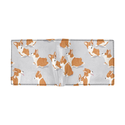 Pembroke Welsh Corgis Pattern Print Design A04 Men's ID Card Wallet