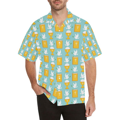 Christian Pattern Print Design 02 Men's Hawaiian Shirt