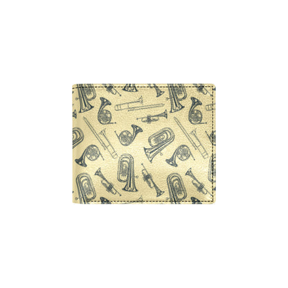 Tuba Pattern Print Design 01 Men's ID Card Wallet